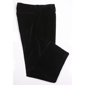 Etro Mens Black Velvet Pants Dinner Formal Slim Fit Trousers Eu 46 - 32x27